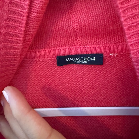 Magaschoni cashmere sweater pink open front size XS or S? - Picture 3 of 7